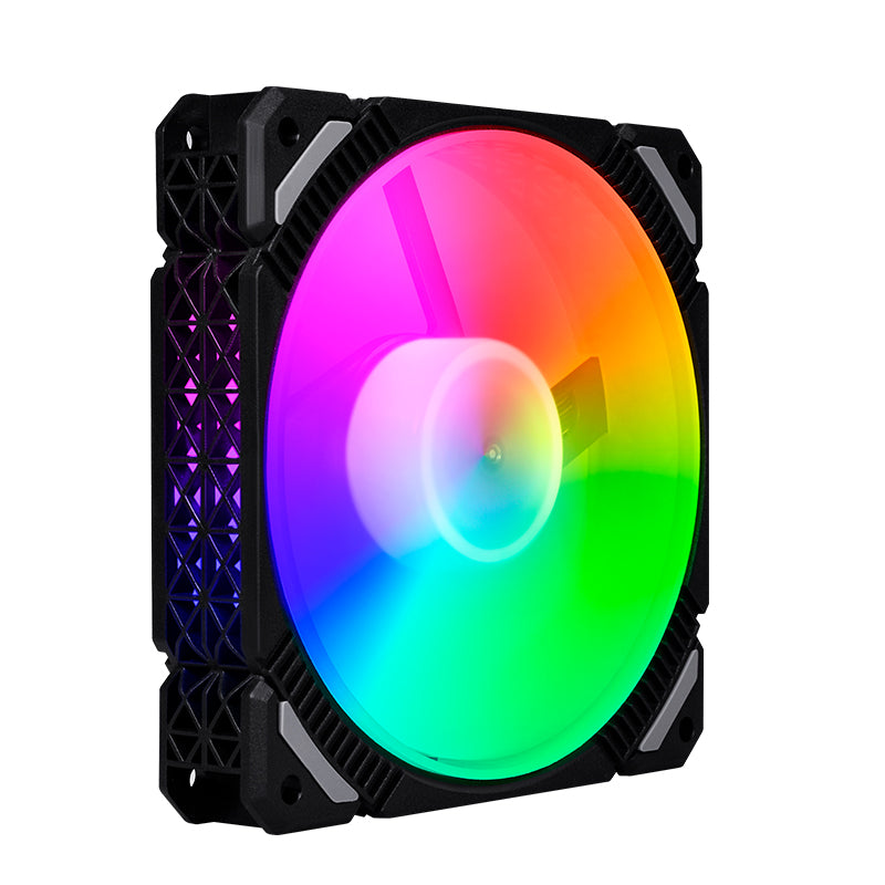 TrueNort Pc Case Fan 120mm RGB 6Pin 12V 3W Black, Single Fan | LJ-120 TrueNort Pc Case Fan 120mm RGB 6Pin 12V 3W Black, Single Fan | LJ-120